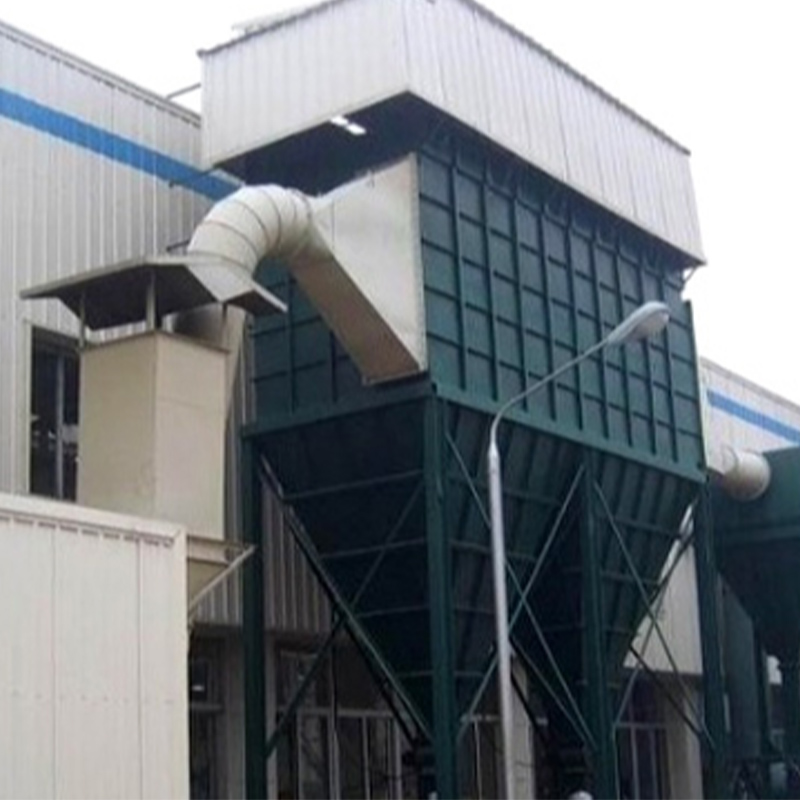 Negativt trykk tilbakeblåsende pose støvsamler